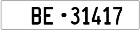 Truck License Plate